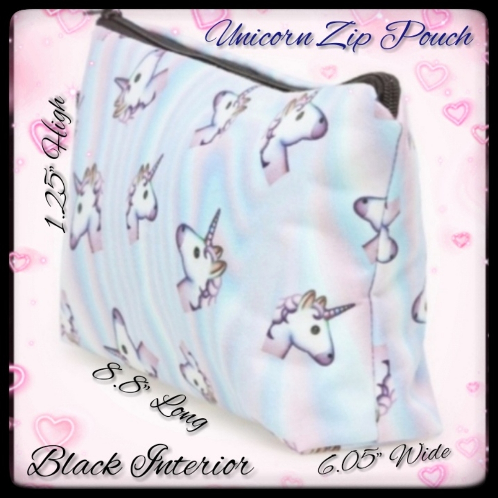 🆕️LAST 1🦄UNICORN AND RAINBOWS ZIP POUCH🦄 - Picture 3 of 8